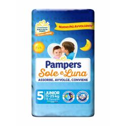 diaper PAMPERS sun&moon junior x15